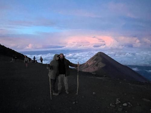 Aufstieg auf den Acatenango.