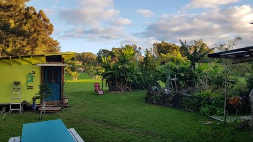 Unsre Hütte auf einer Obstfarm.