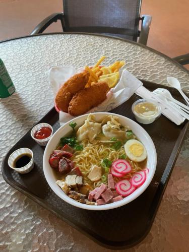 Saimin & Fish and Chips.