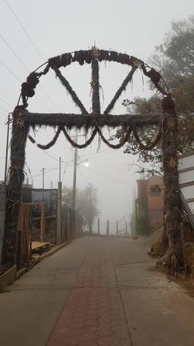 Ein düsterer Empfang.